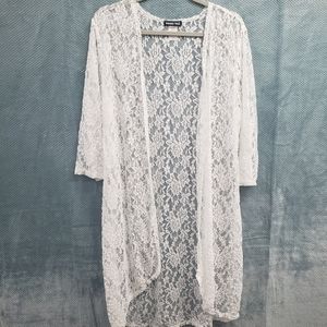White Lace Cover-Up Robe